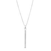 Silver tassel necklace by Najo