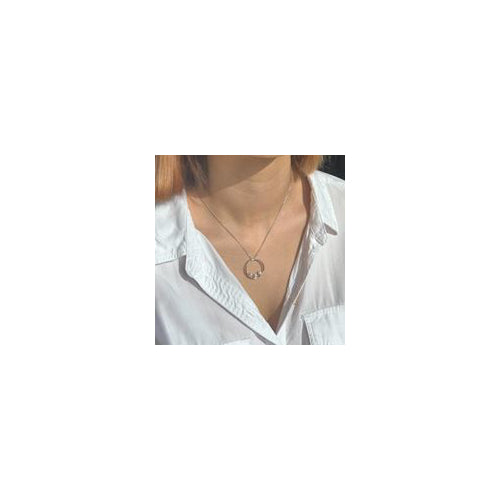 Sterling silver pearl necklace