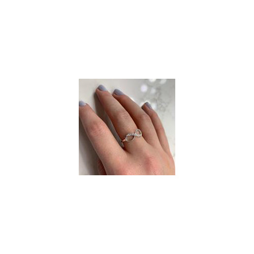 Sterling silver infinity ring