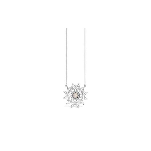 Rose Quartz Mandala Necklace
