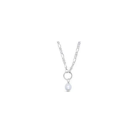 Sterling silver pearl necklace