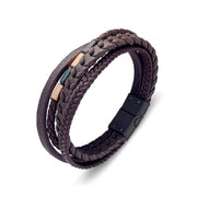 Blaze multi strand leather bracelet