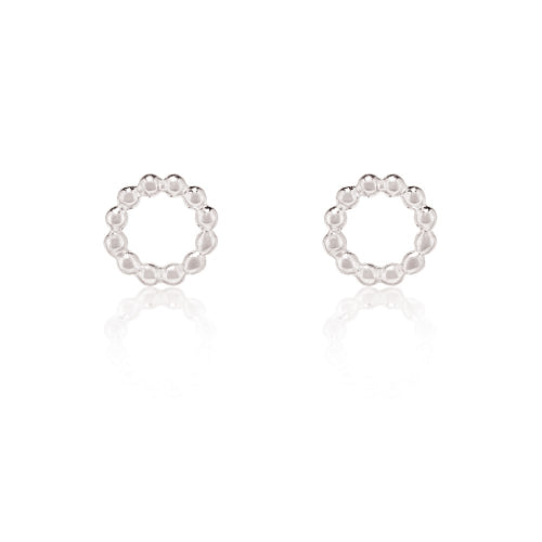 Beaded Circle Studs