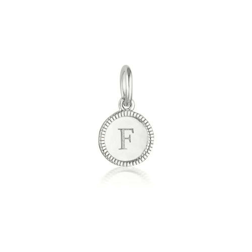 F Initial Antique Pendant
