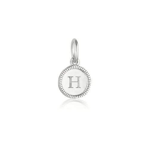H Initial Antique Pendant