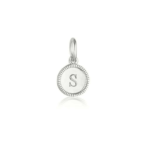 S Initial Antique Pendant