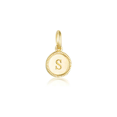 S Initial Antique Pendant