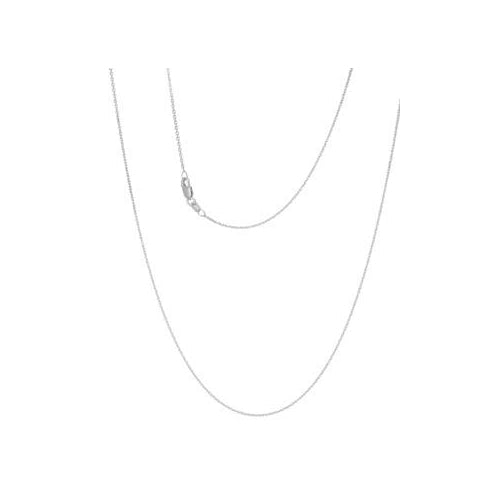 9ct white gold 45cm chain