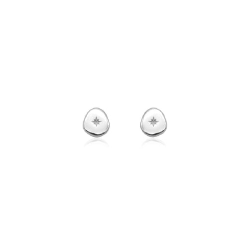 Sterling silver Vega earring