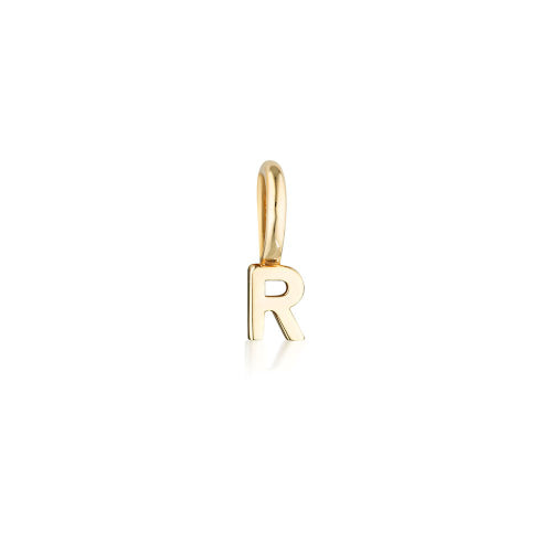 9k Tiny Letter Charm P
