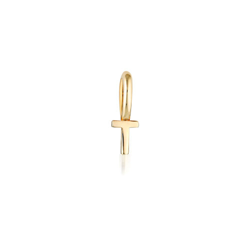 9k Tiny Letter Charm T