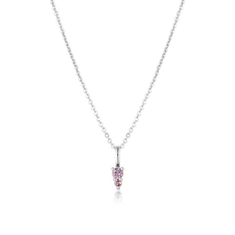 February birthstone necklace