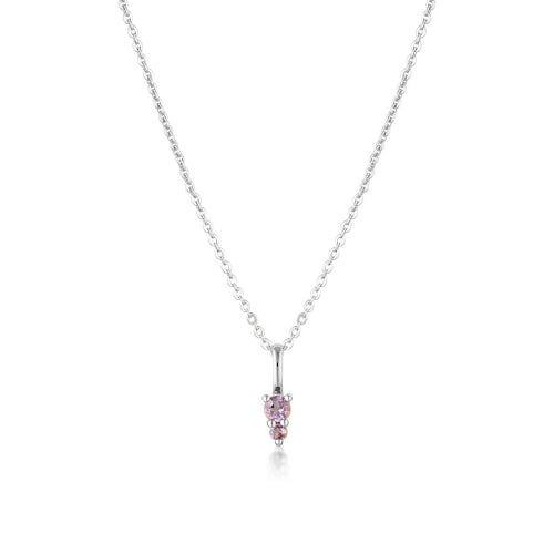 February birthstone necklace