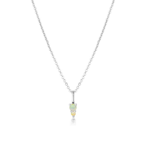 October birthstone necklace