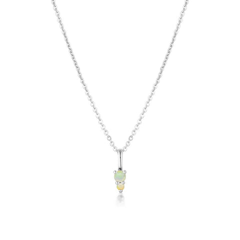 October birthstone necklace