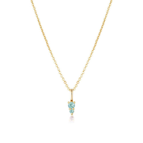 Blue Topaz Binary necklace
