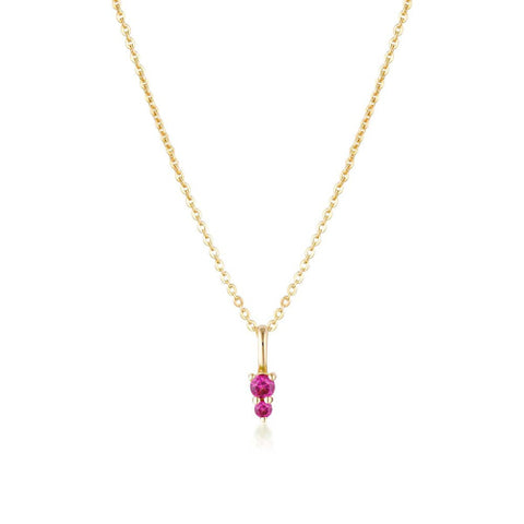July birthstone necklace