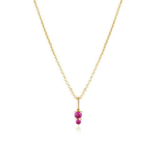 July birthstone necklace