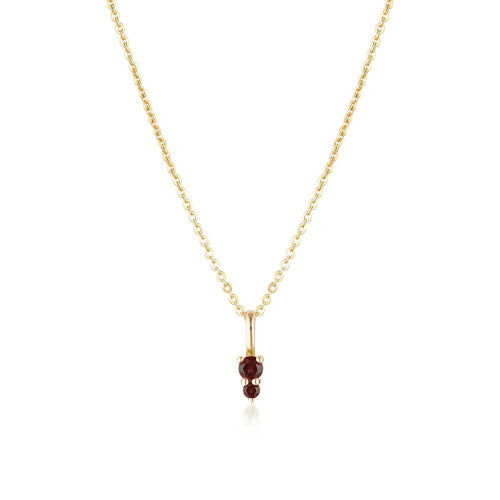 Garnet Binary necklace