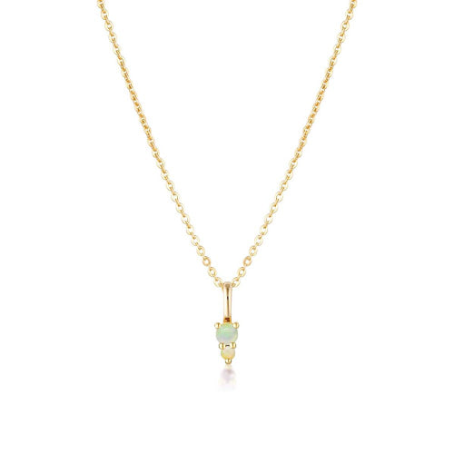 October birthstone necklace