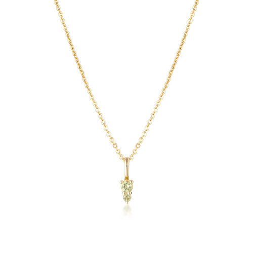 August birthstone necklace