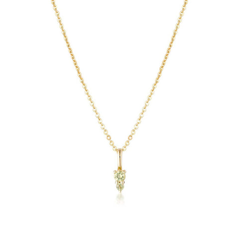 August birthstone necklace