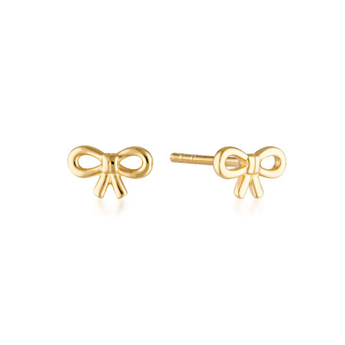 Bow stud earrings