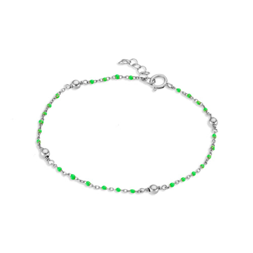 Sterling silver bead bracelet