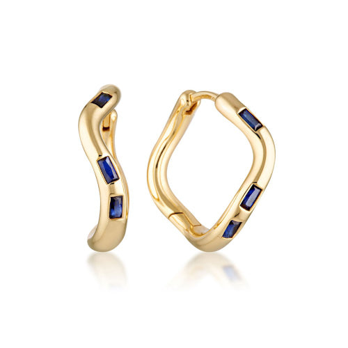 Cascade hoop earrings