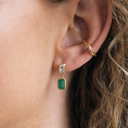 Gemme drop earrings