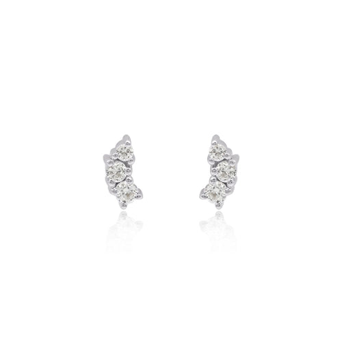 Ebb Studs - Lab Sapphire