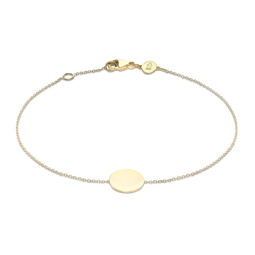 9ct Mini Disc Bracelet