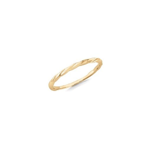 9ct  Fine Twist Stacker Ring