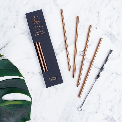 Copper drinking straws