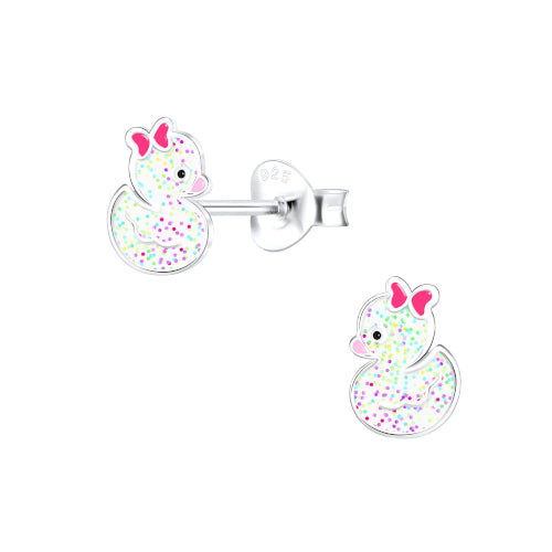 Duck Studs Sterling Silver