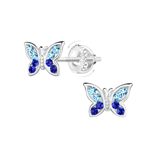 Sterling silver screw back earrings
