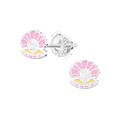 Sterling silver screw back earrings