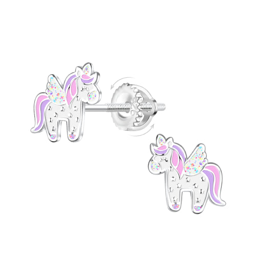 Sterling silve screw back earrings