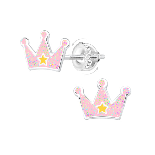 Sterling silver screw back earrings