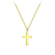 Gold plated cross necklace