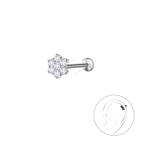 Flower Flat Back Labret