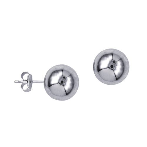 10mm sterling silver ball studs