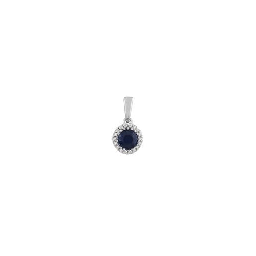 9ct Sapphire & Diamond earrings