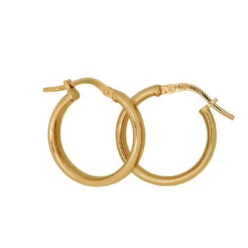 9ct silver filled hoop earrings