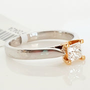 18ct white & Rose gold Diamond ring