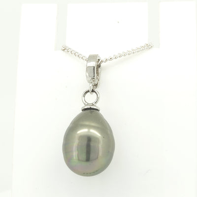 Grey Freshwater pearl pendant