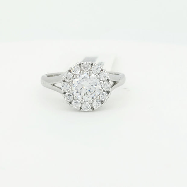 Sterling silver CZ ring