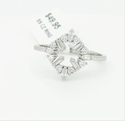 Sterling silver CZ ring