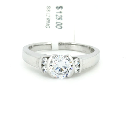 Sterling silver CZ ring