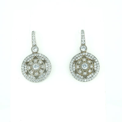 Sterling silver vintage style earrings
